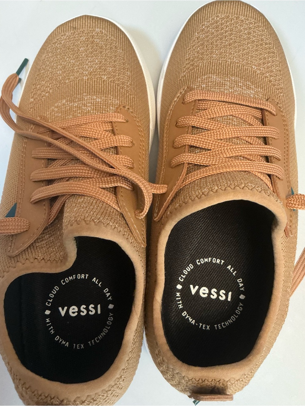 2417 -Vessi Weekend Waterproof Sneaker Oak Brown Tan Women Size 8 W8 - Picture 6 of 8